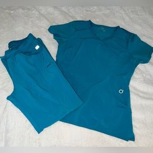 Scrubs, size medium, brand: cherokee infinity, teal green